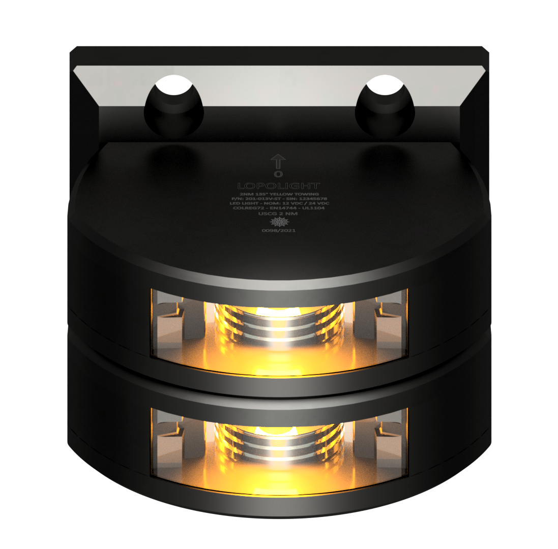 3nm 135° dbl yellow Towing, black anodized 3nm 135° dbl yellow Towing, black anodized